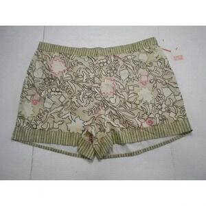 NWT Knox Rose Women's Plus Size 3X Shorts Khakis High Rise Back Elastic New